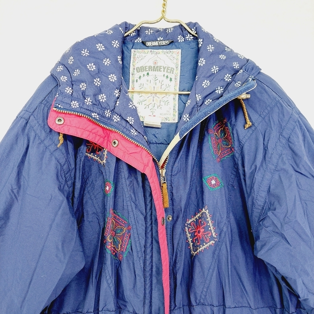 Obermeyer Blue Long Sleeve Full Zip Jacket Z15 - Picture 2 of 9
